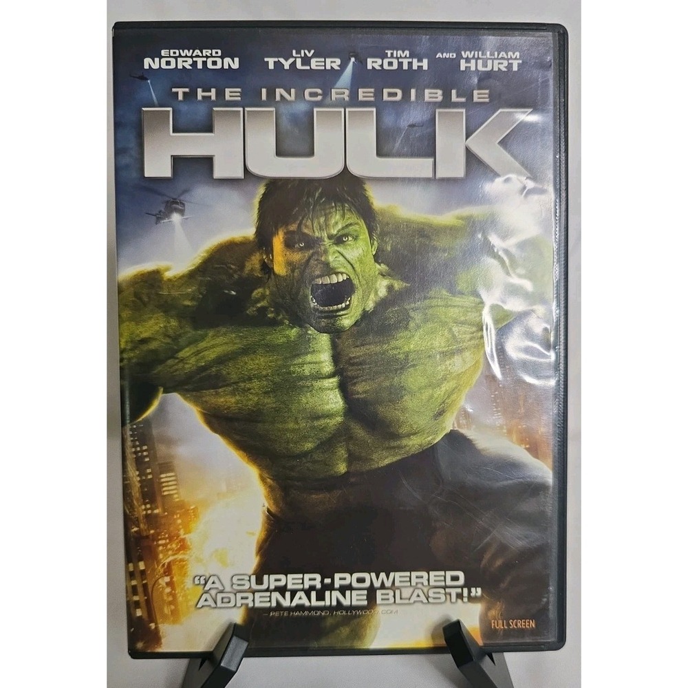 The Incredible Hulk DVD Edward Norton Liv Tyler 2008 Full Screen